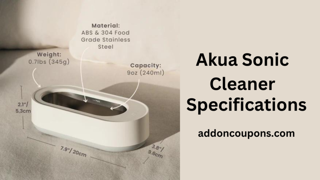 Akua Sonic Cleaner  specifications