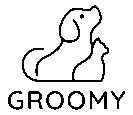GROOMY Pet Supplies Store Logo
